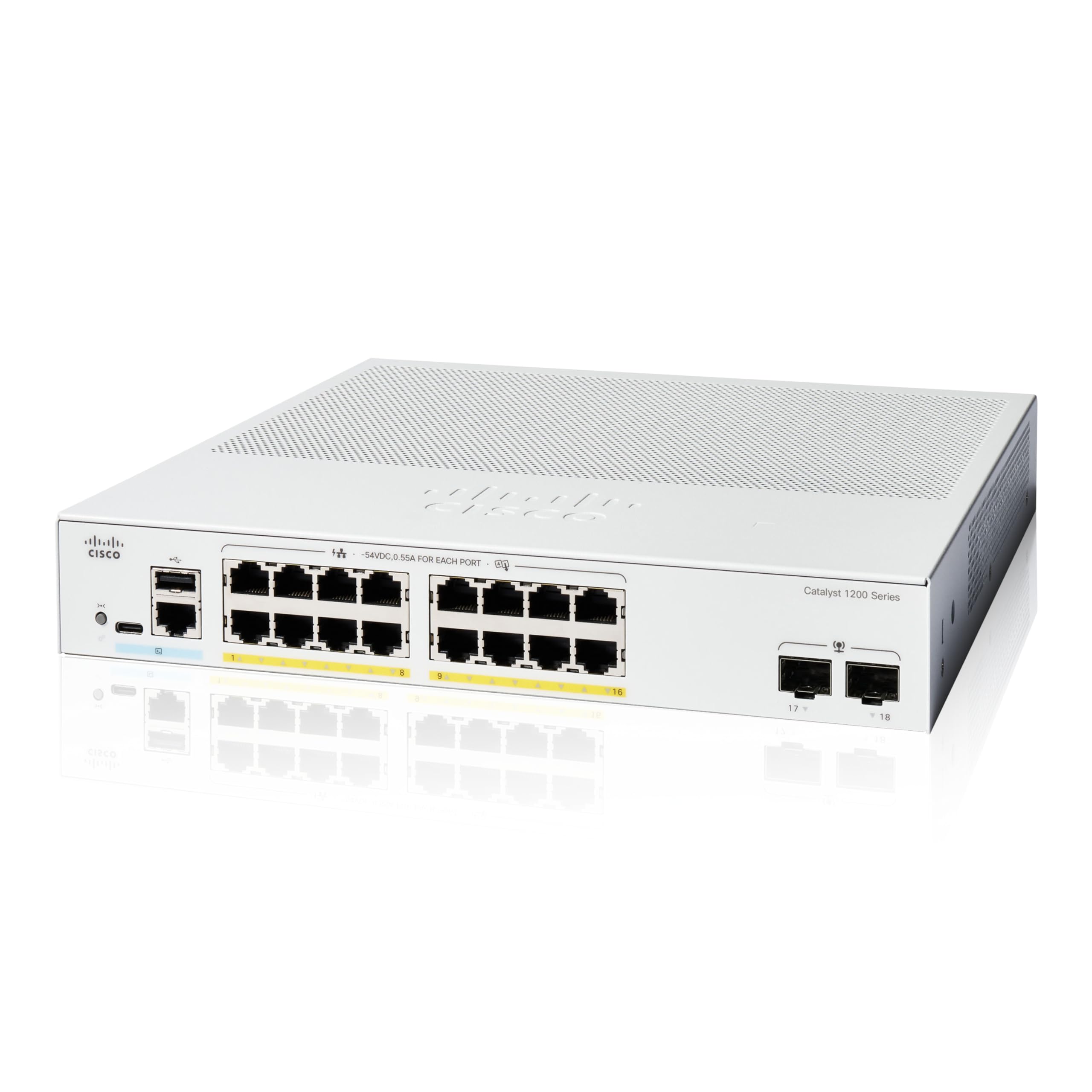 Amazon.com: Cisco Catalyst 1200-16P-2G Smart Switch, 16 Port GE